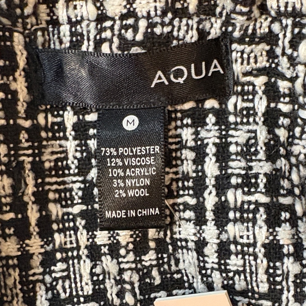 Aqua Black and White Textured Blazer - Picture 5 of 6